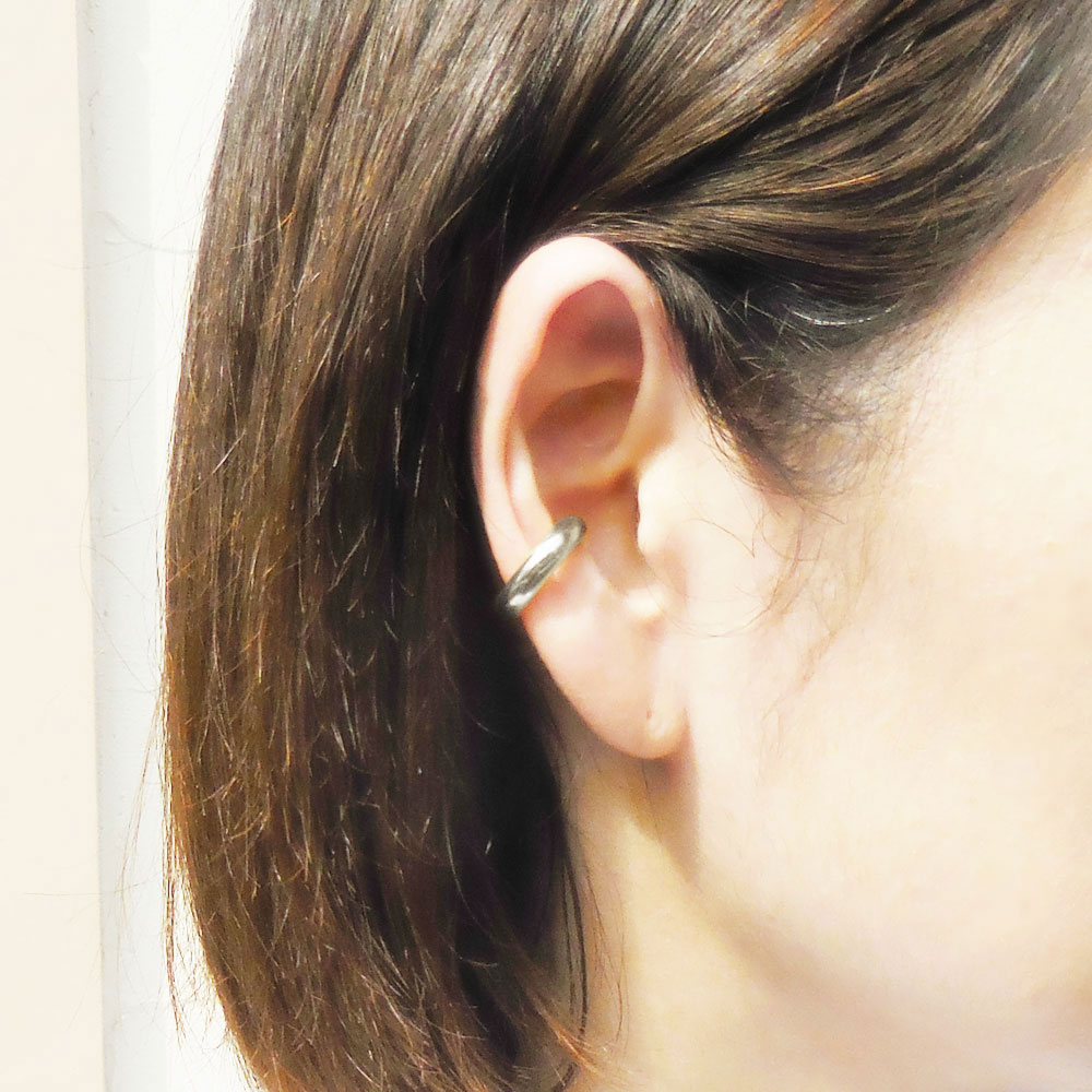 シルバーイヤーカフ：サークル