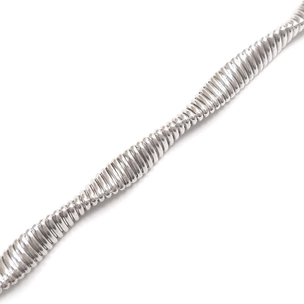 シルバーブレスレット：スパイラルデザイン