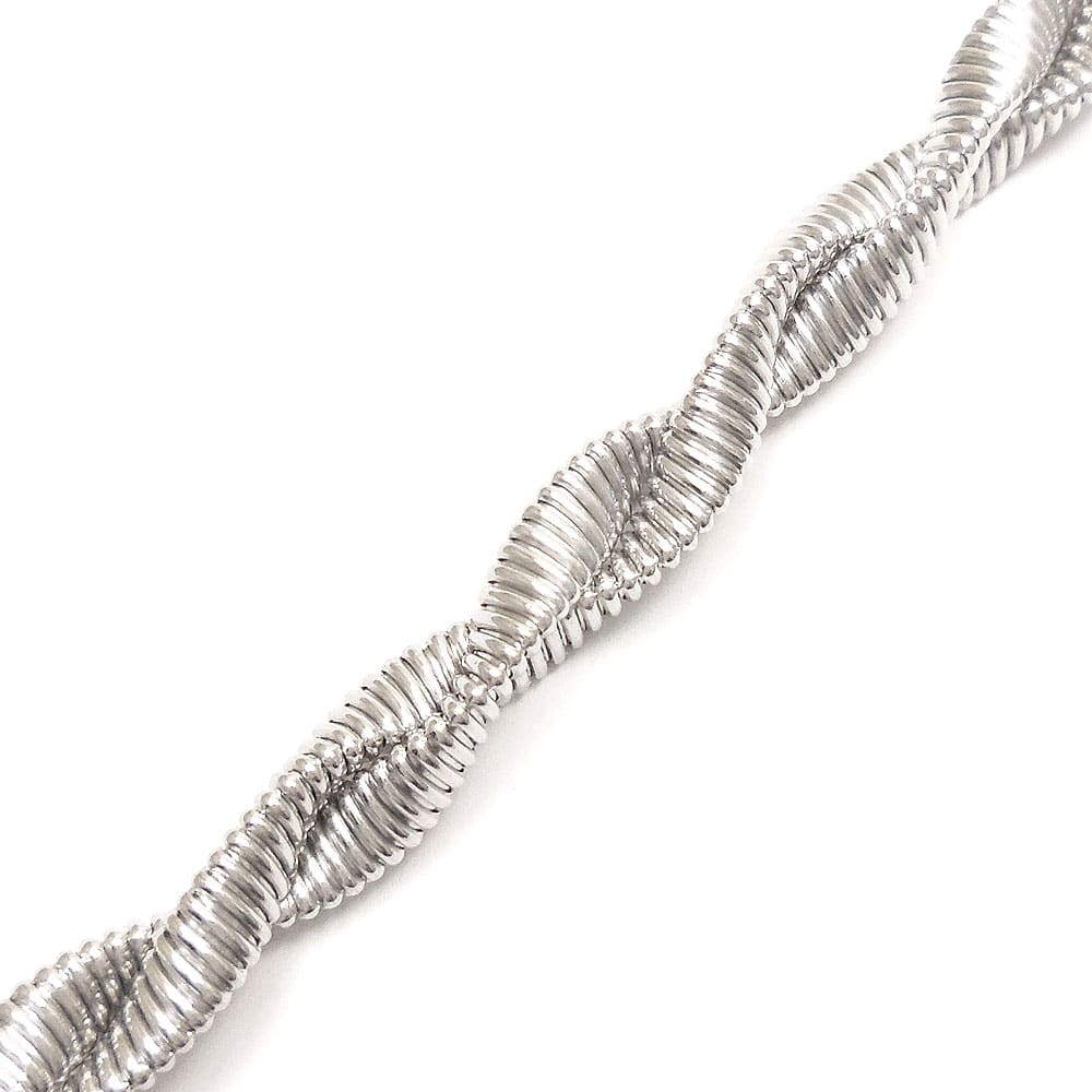 シルバーブレスレット：スパイラルデザイン