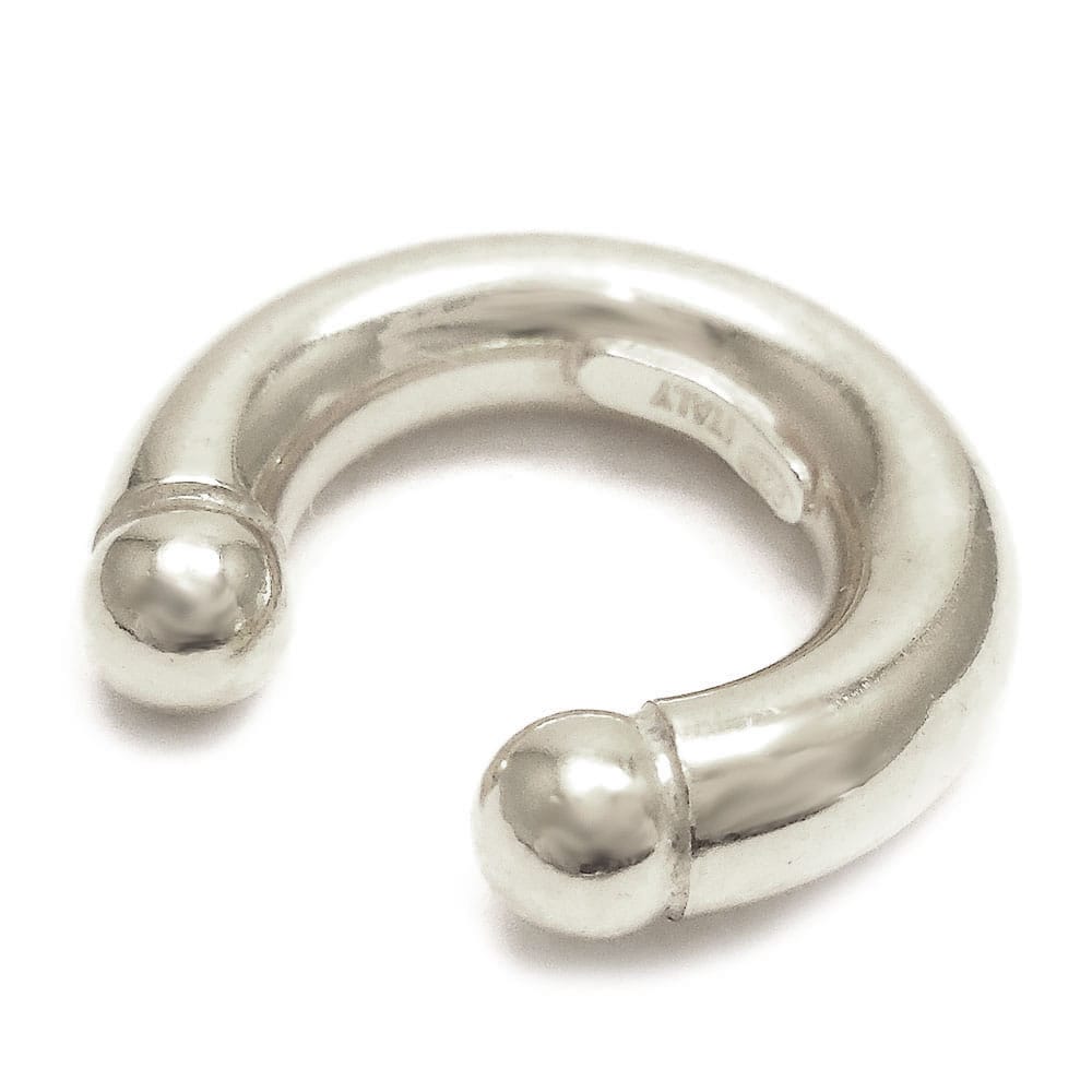 シルバーイヤーカフ：サークル