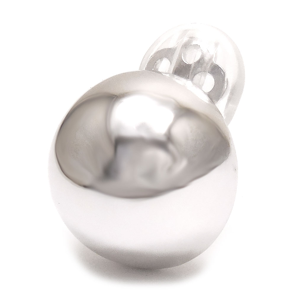 シルバーイヤリング：ハーフボール