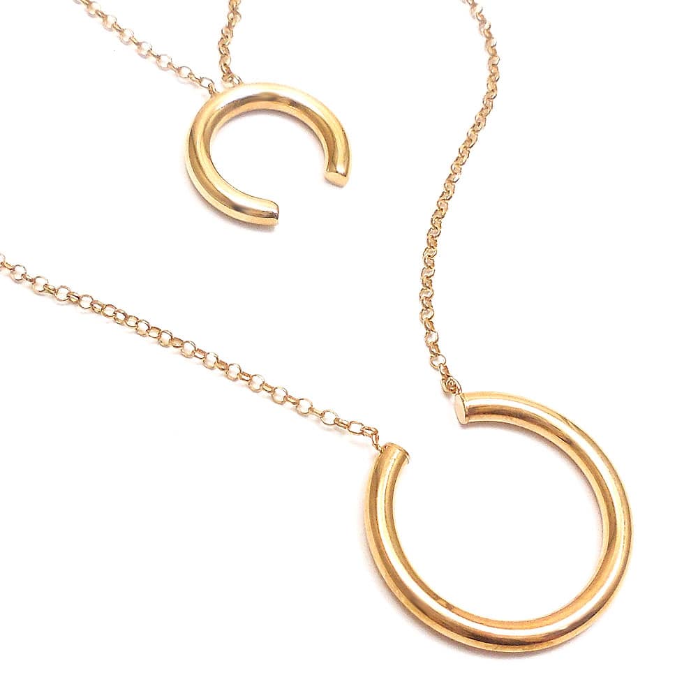 シルバーペンダントネックレス：ランドルト・リング