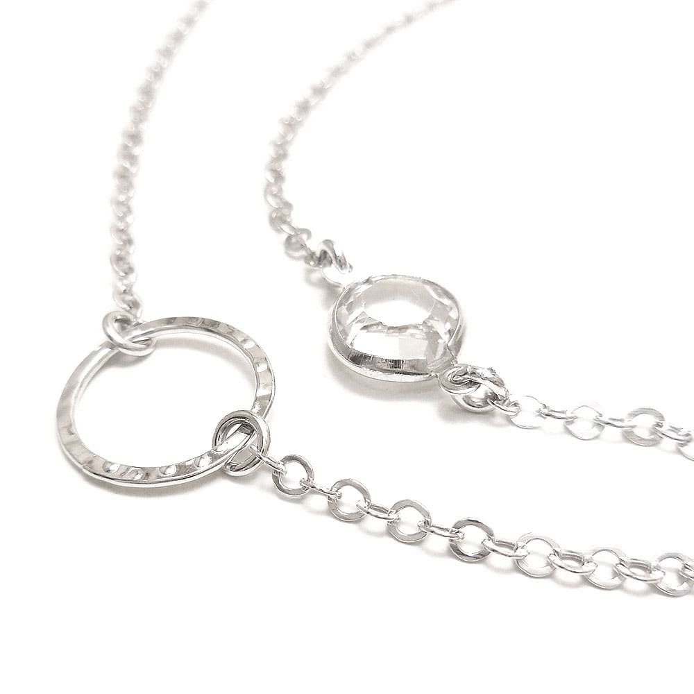 クリスタルガラスステーション：ロングネックレス