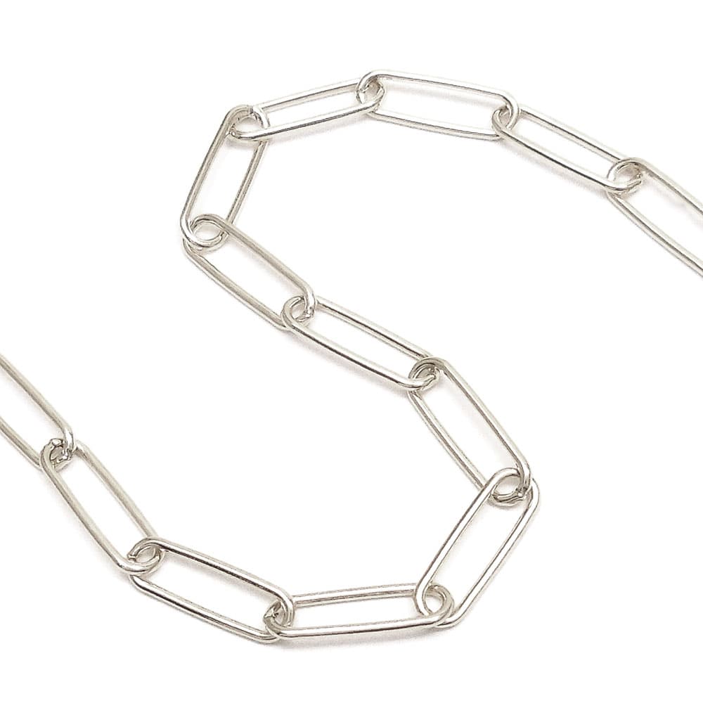 シルバーネックレス：クリップチェーン