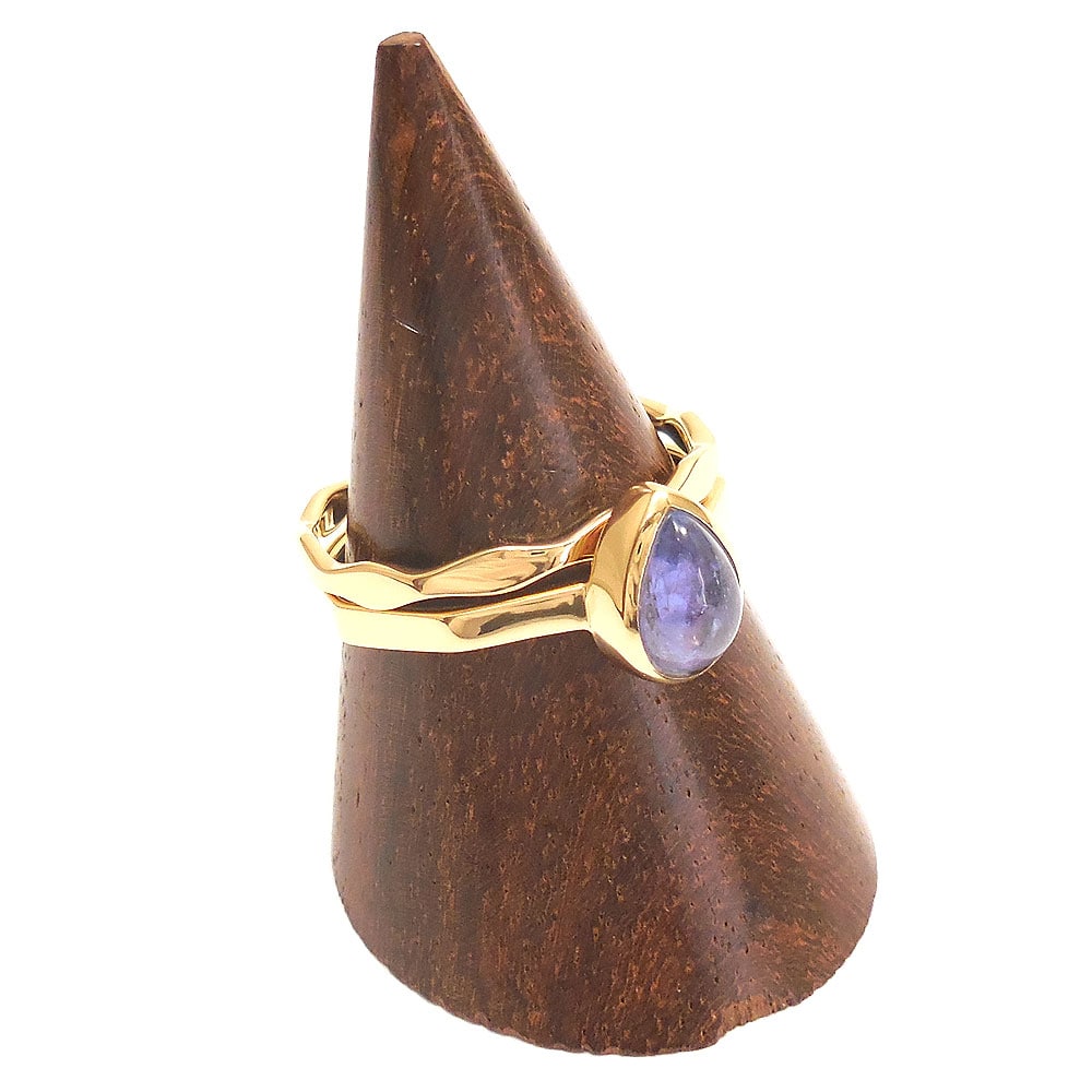 シルバースタックリング：タンザナイト