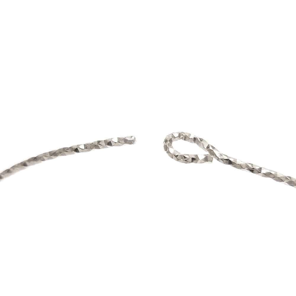 キャッチレス：ワイヤーフープピアス