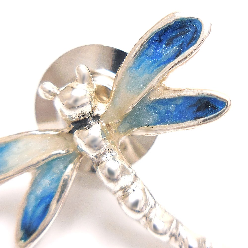 とんぼのシルバーピンブローチ