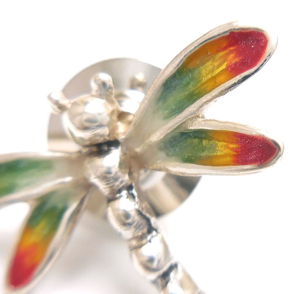 とんぼのシルバーピンブローチ