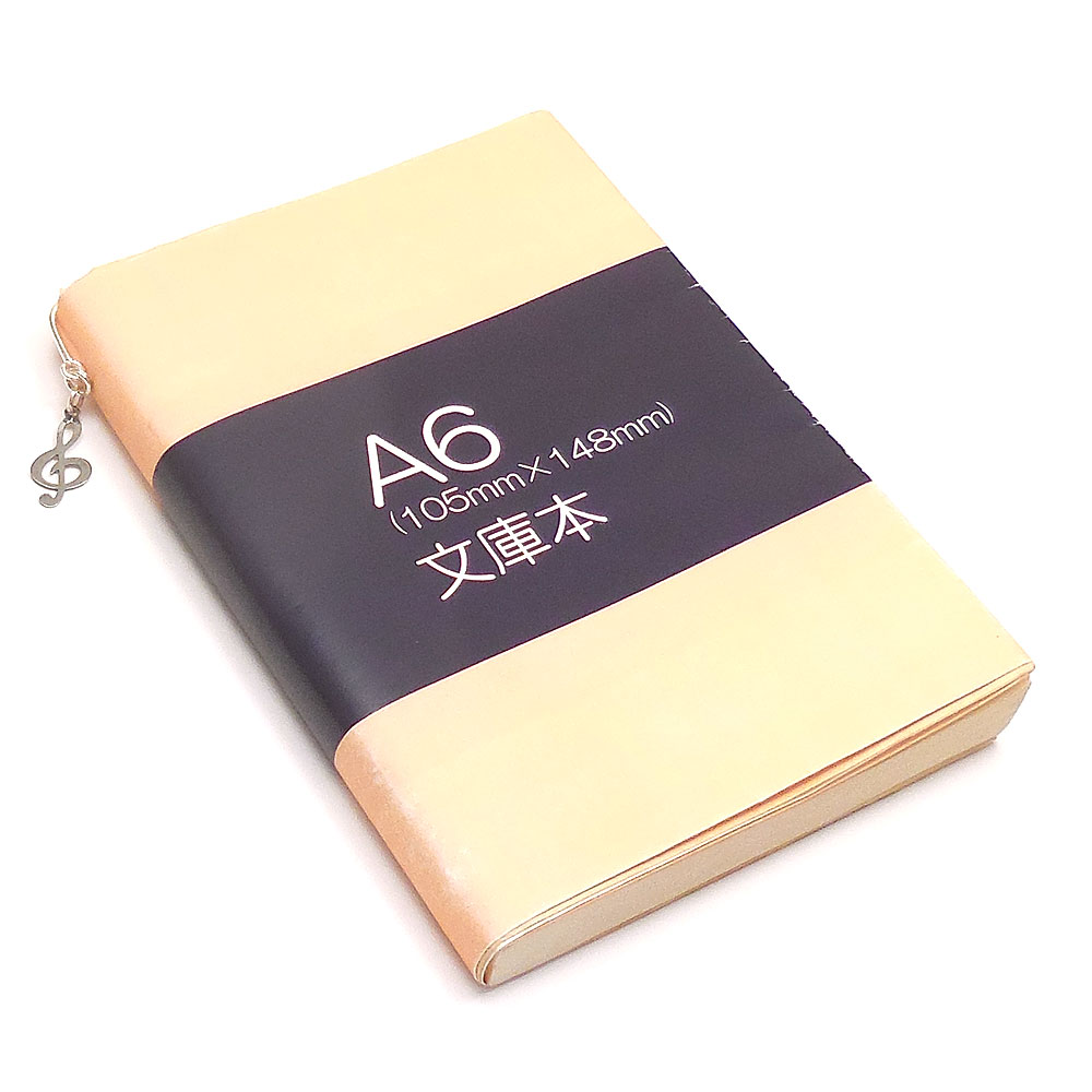 ト音記号チャームのシルバーブックマーカー