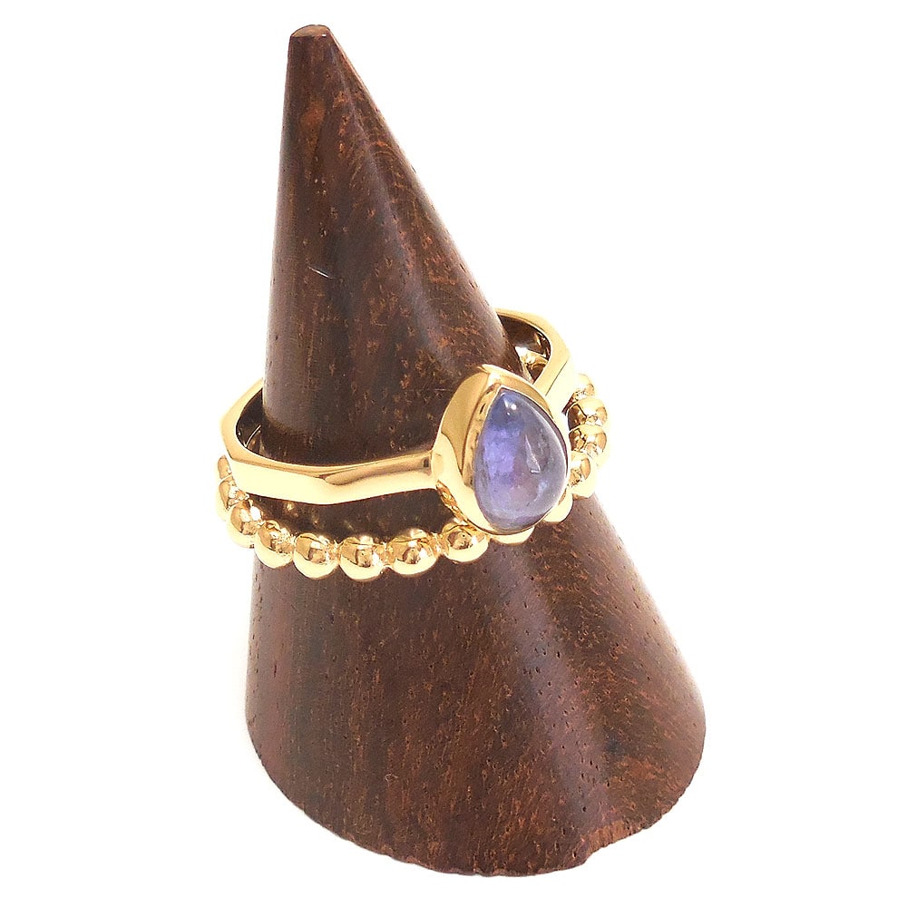 シルバースタックリング：タンザナイト