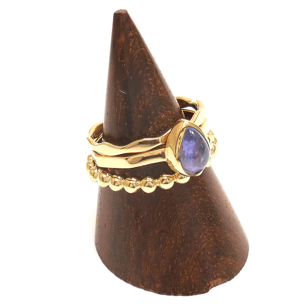 シルバースタックリング：タンザナイト