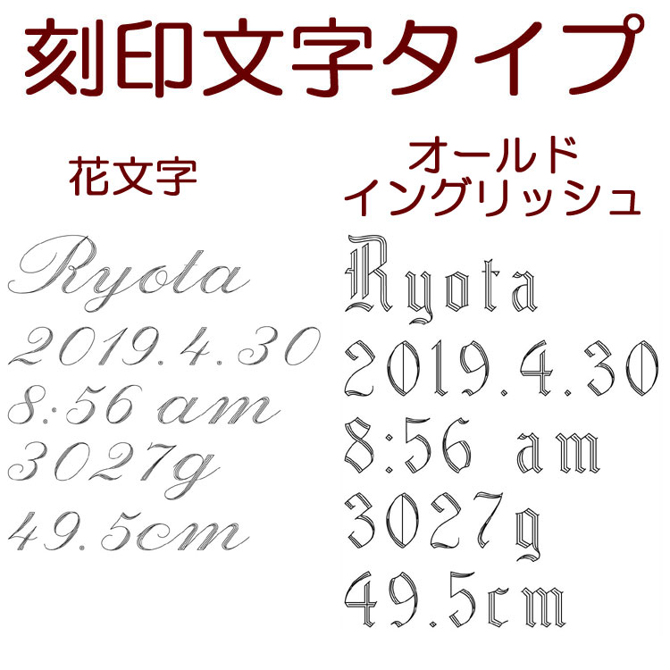 ベビーフレーム ベビーフォトフレーム 名入れ  (お名前・生年月日・出生時間・身長・体重) リーフ柄 横置き