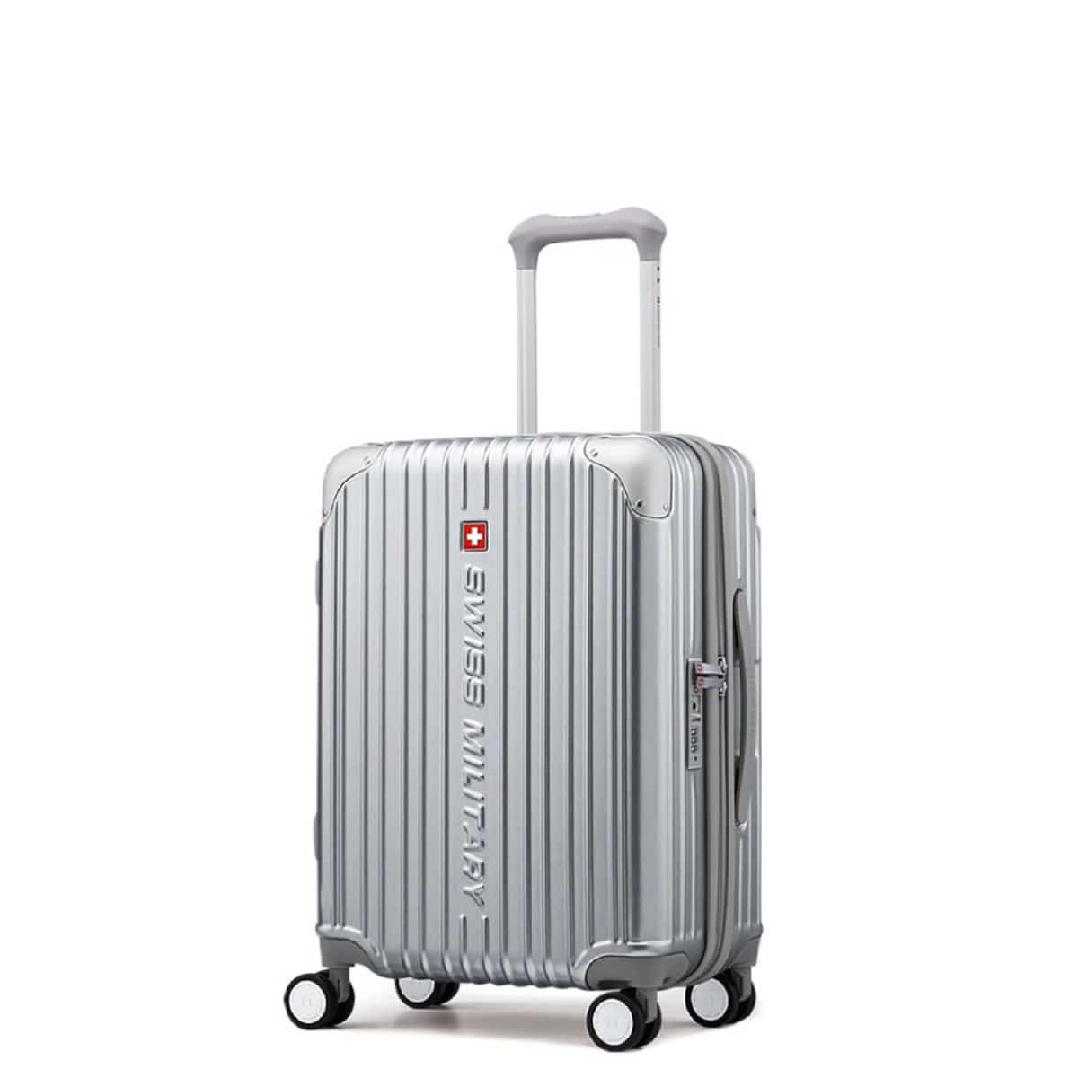 定価6.4万円 中型Mサイズ シルバー　高級スーツケース　中古品 スーツケース 大型 LLサイズ 一週間以上 75cm 98L 5cm拡張 TSA