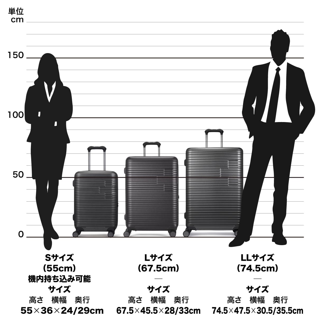 SWISS MILITARY[スイスミリタリー] スーツケース MOTIVAN[モティバン] カーボングレー Sサイズ 機内持ち込み可 1～3泊 55cm 43/49L 5cm拡張 TSAロック スーツケースカバー・ネームタグ付 (SM-H320EP GRAY) カーボングレー Sサイズ