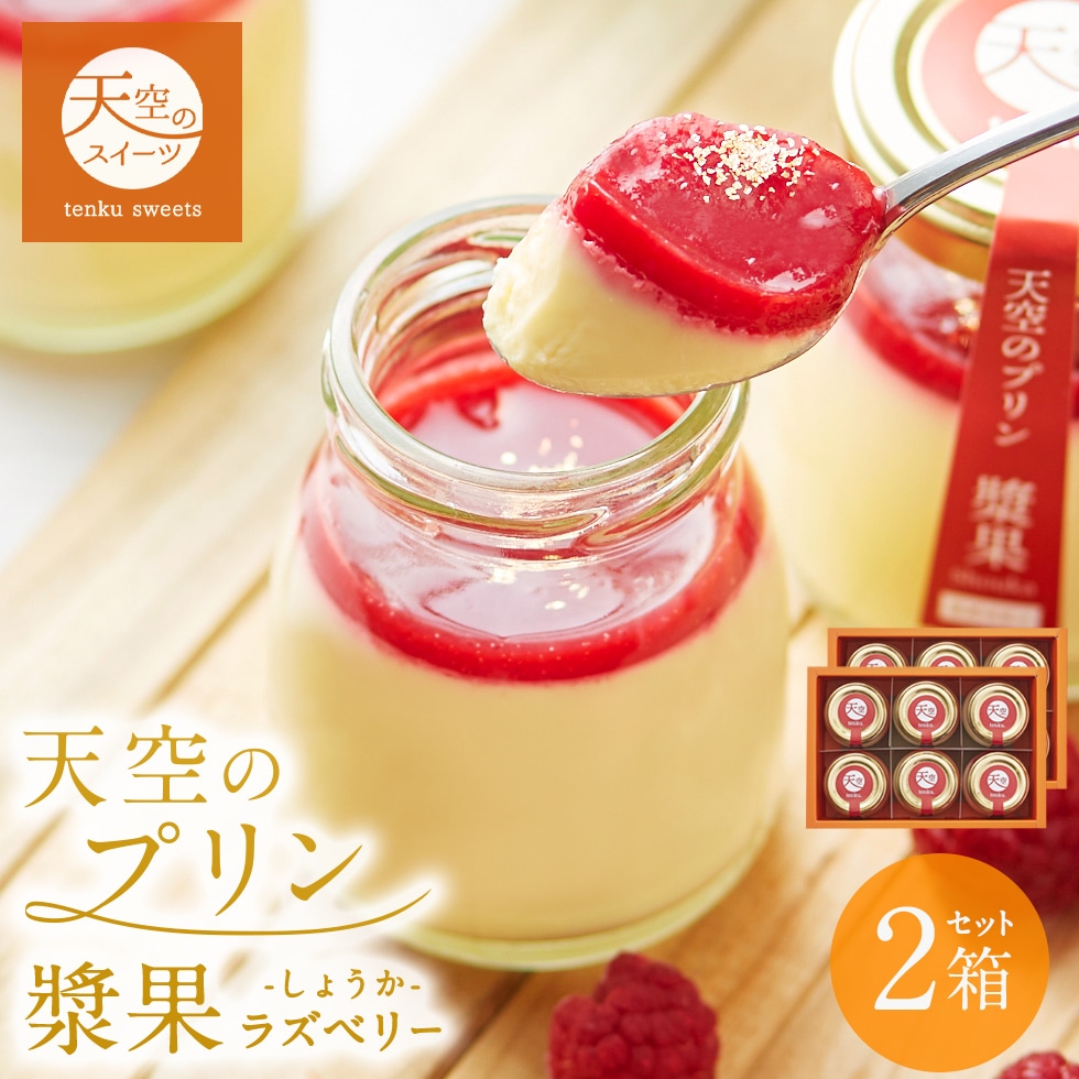 クリスマス お歳暮 ギフト 天空のプリン 漿果 ラズベリー 6個 2箱セット ギフト スイーツ 最高級 洋菓子 贈り物 誕生日 お礼 記念日 送料無料 お祝い プレゼント