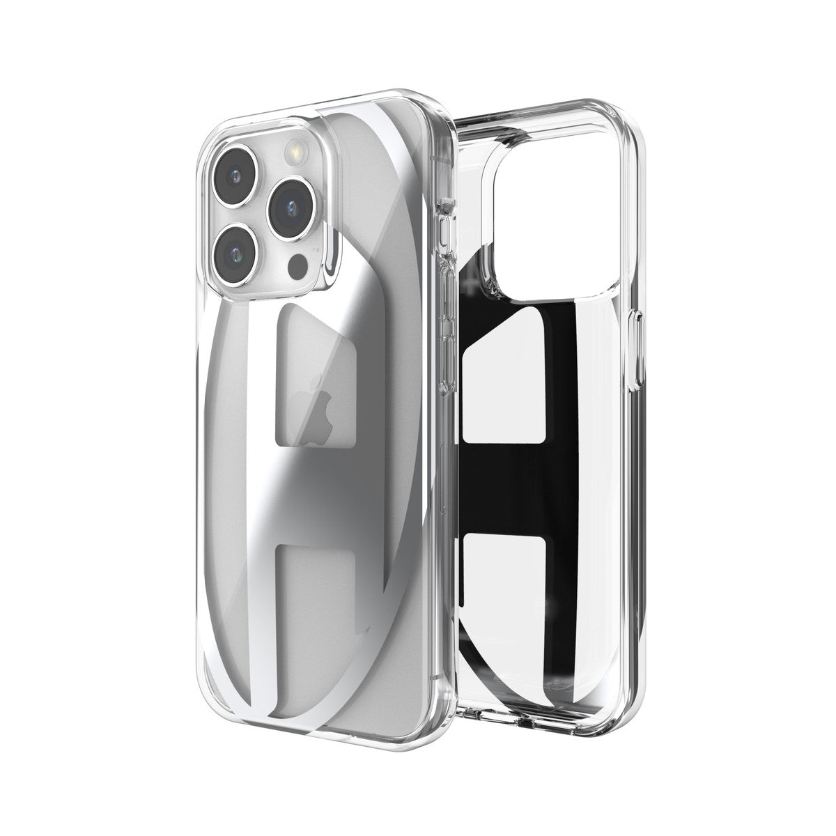【公式完売品】diesel オーバルD iPhone15 pro ケース　ピンク DIESEL iPhone15Proケース Oval D Clear ピンクメタリック