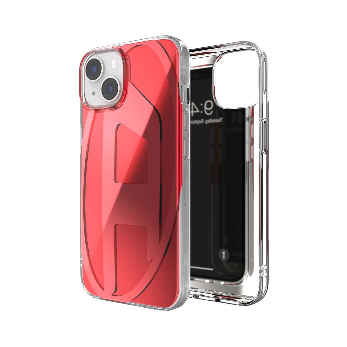 DIESEL iPhone14/13ケース Oval D レッド