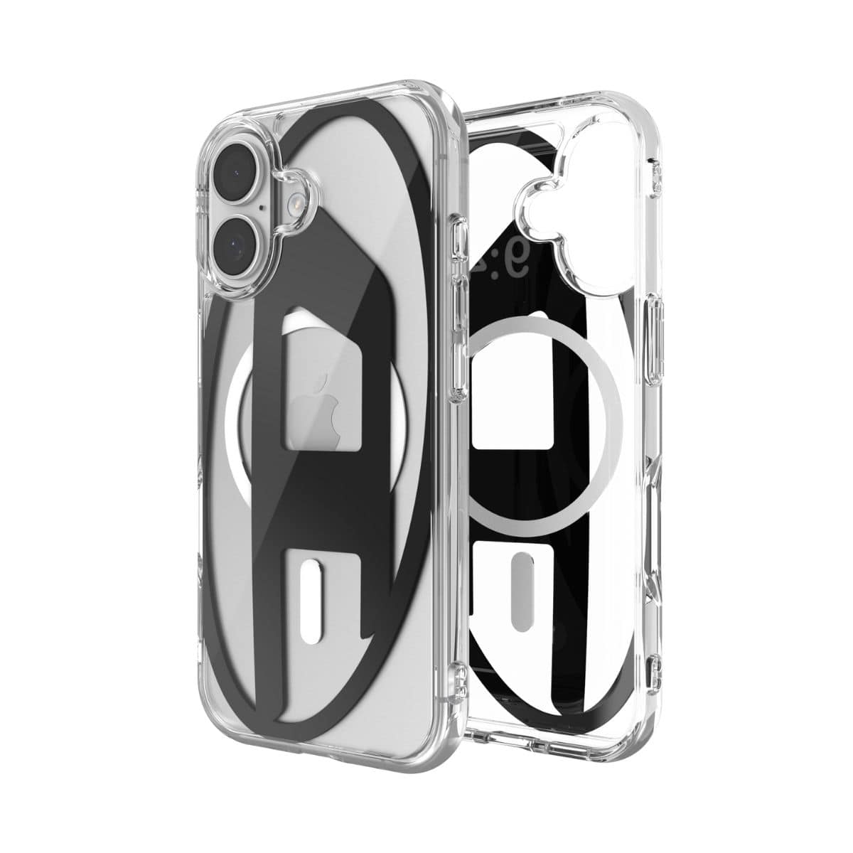 DIESEL スマホケース iPhone 16 Pro Diesel Oval D Neon Case FW24 black/yellow