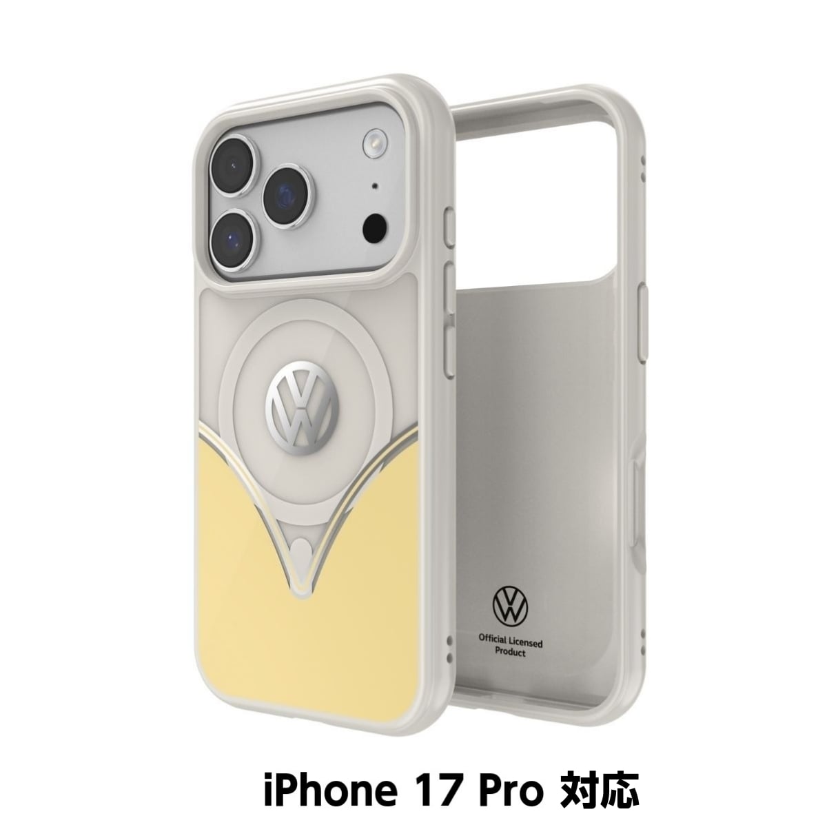 Volkswagen[フォルクスワーゲン] iPhone 17 Pro ケース スマホケース MagSafe対応 ストラップホールあり Yukon Yellow(ユーコンイエロー) Yellow/White イエロー/ホワイト