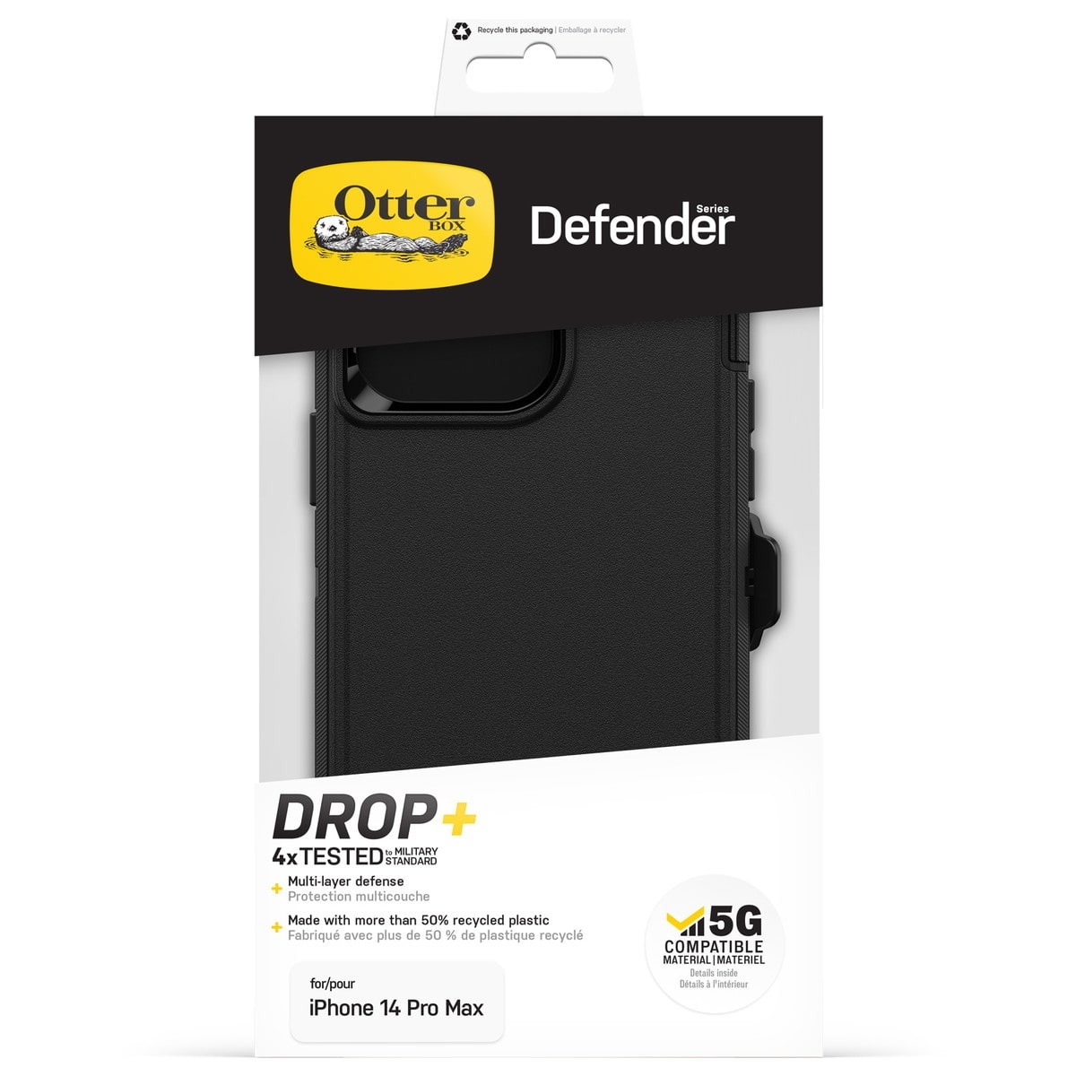 iPhone 14 Pro Max ケース DEFENDER ブラック 77-88390 OtterBox オッターボックス ≪特価！≫ (77-88390)