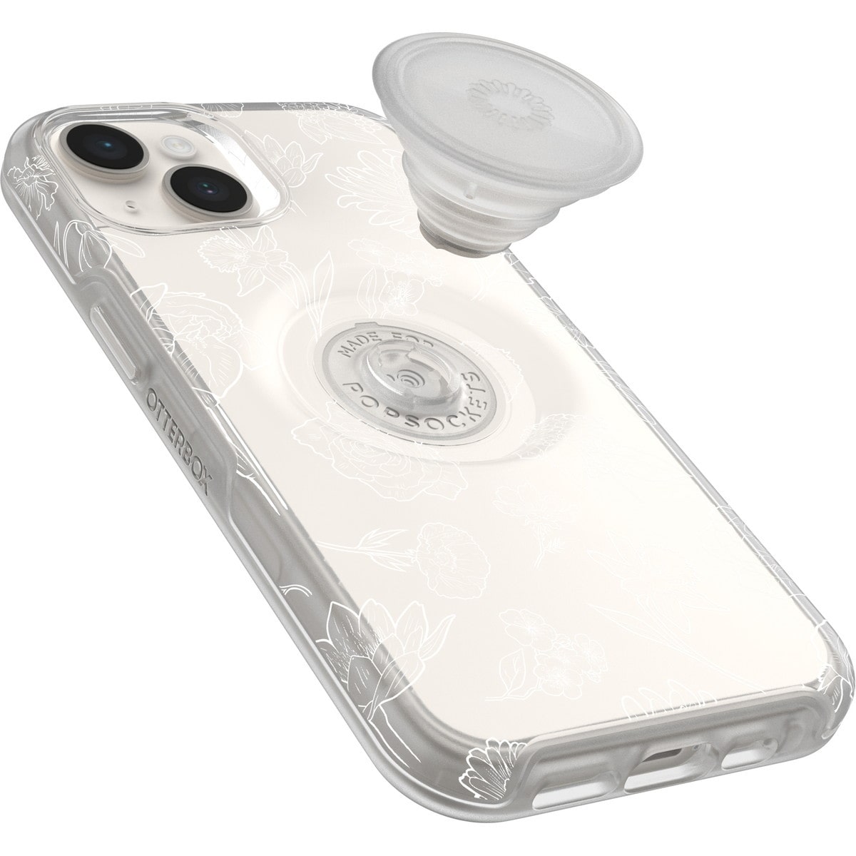 OtterBox[オッターボックス] iPhone 14 クリップ＆スタンド内蔵 スマホケース スマホカバー OTTER + POP SYMMETRY CLEAR フラワー ≪特価！≫ (77-89714)