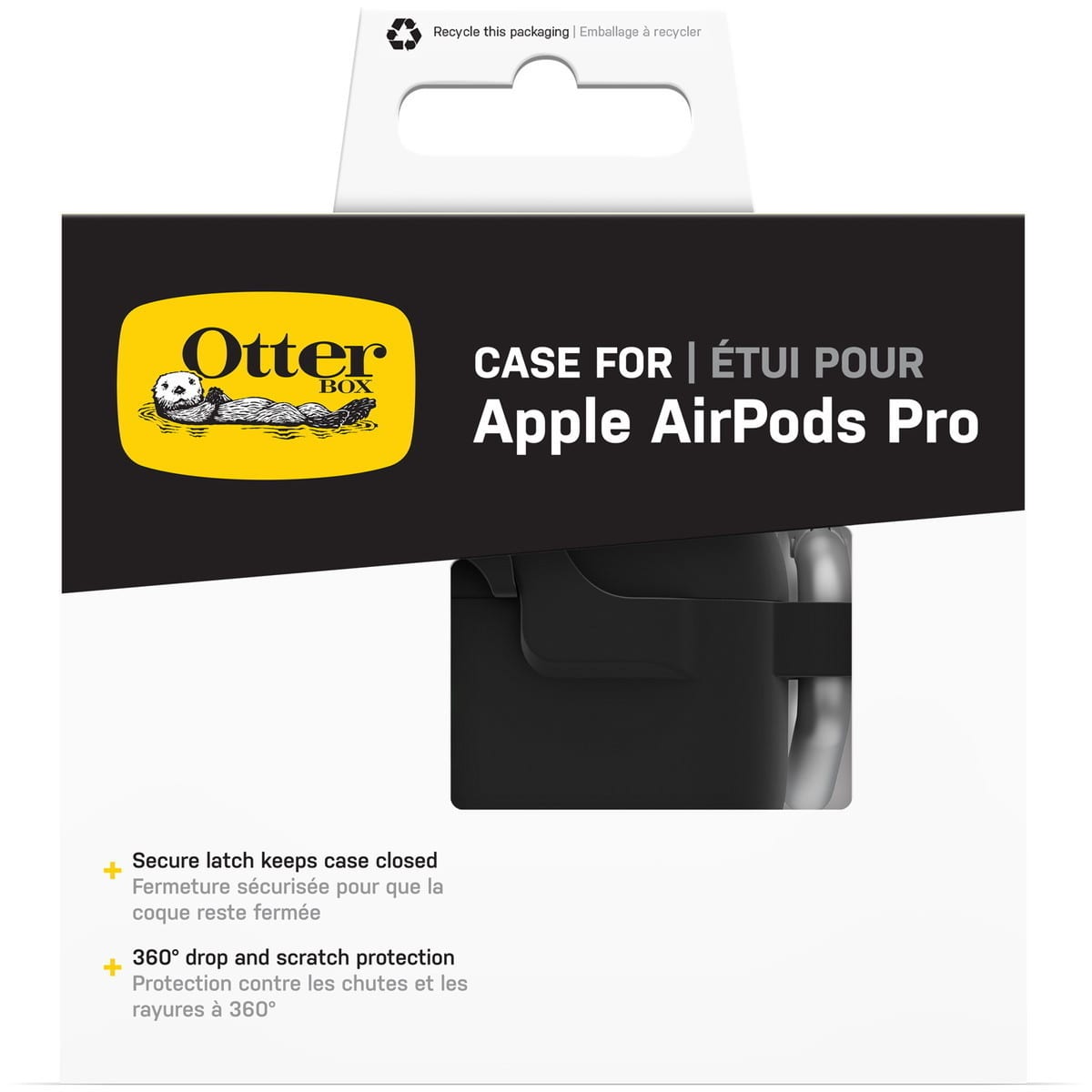 AirPodsPro[第2世代]ケース 耐衝撃 ブラックタフィー