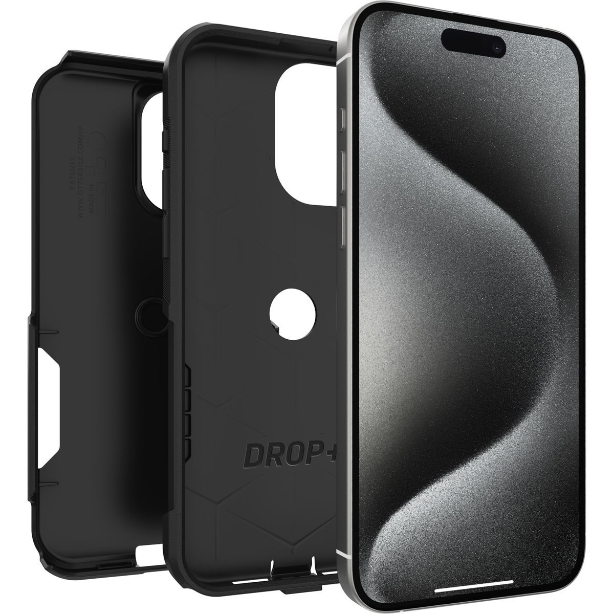 iPhone15ProMaxケース Commuter 耐衝撃 ブラック