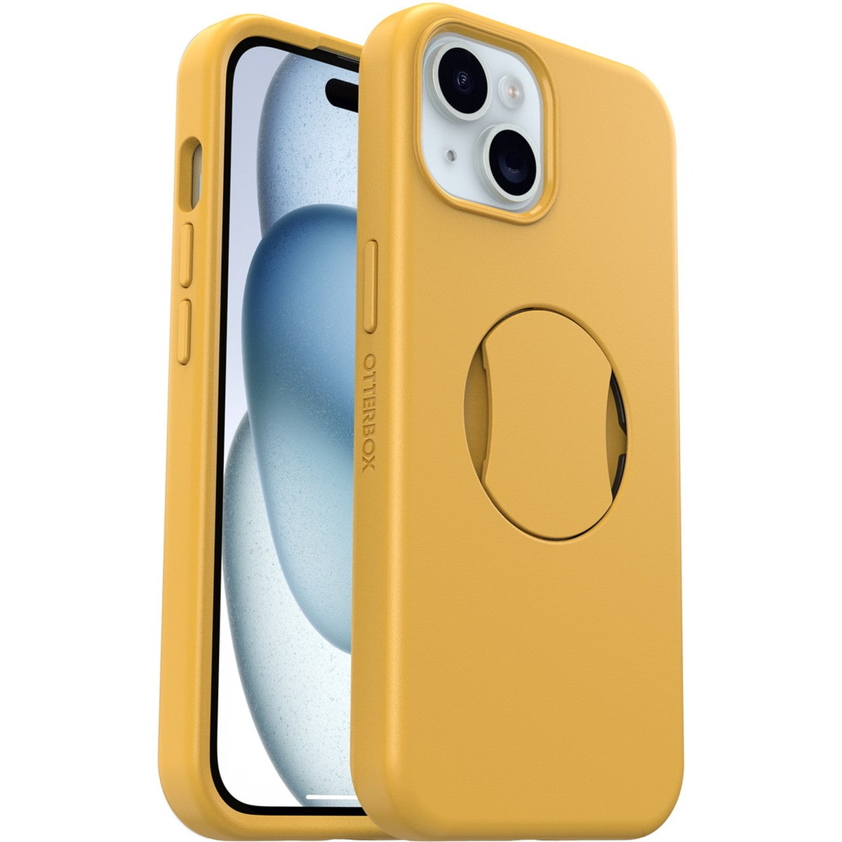 iPhone 15 ケース OtterGrip Symmetry 耐衝撃 MILスペック グリップ付 MagSafe アスペングリーム 77-93203 OtterBox オッターボックス ≪特価!≫ (77-93203)