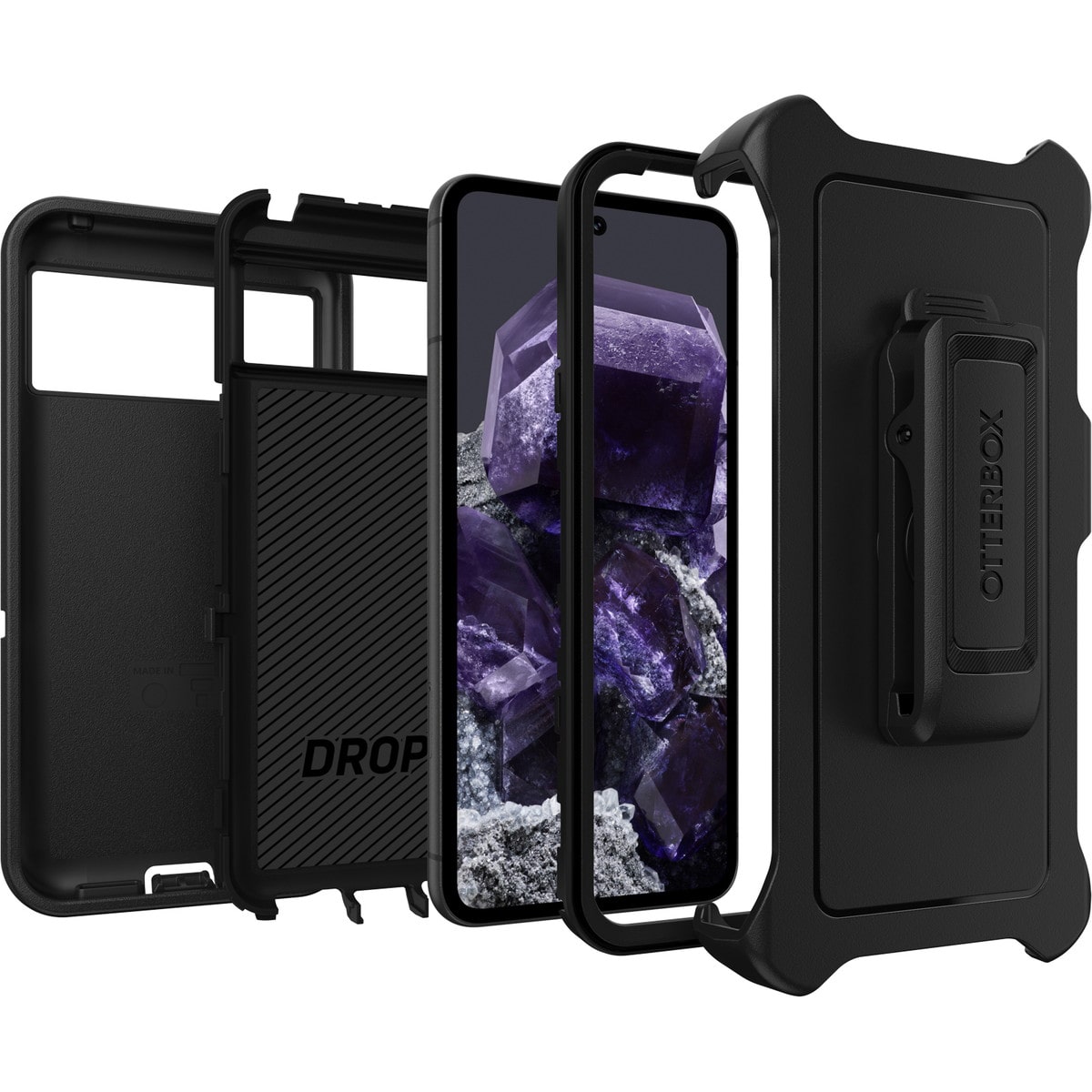 Google Pixel 8ケース Dfender 耐衝撃 ブラック