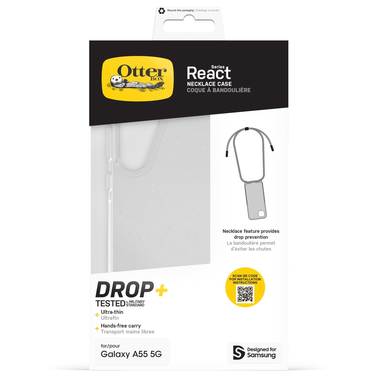 ＜特価価格＞ OtterBox[オッターボックス] Galaxy A55 5G  ケース React Necklace スターダスト (77-95423)