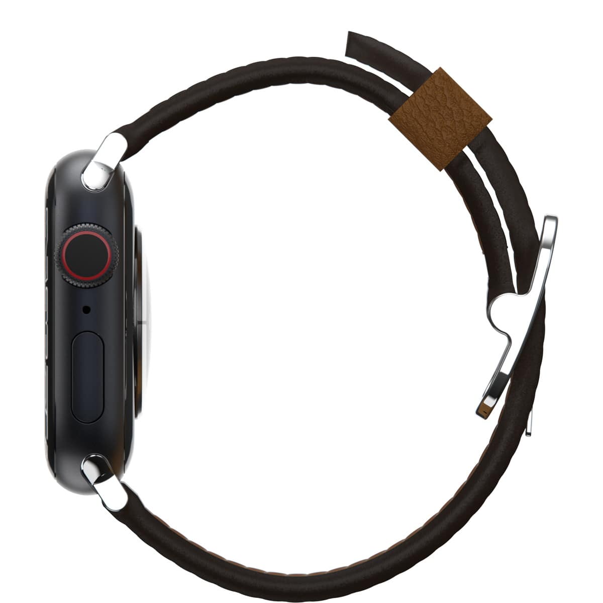 Apple Watchバンド (42/41/40/38mm) ブラウン サボテンレザー フェイクレザー 色あせや傷に強い 通気性が良く快適 77-95606 OtterBox オッターボックス (77-95606)