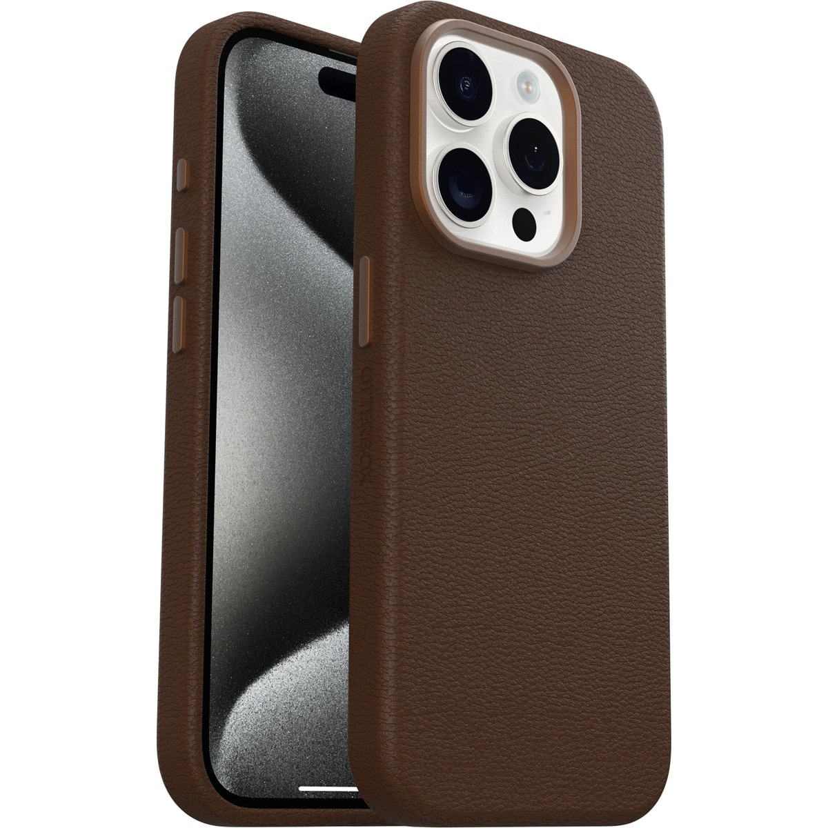 iPhone 15 Pro ケース Symmetry Cactus Leather Rich Adobe ブラウン OtterBox オッターボックス ≪特価!≫ (77-95751)
