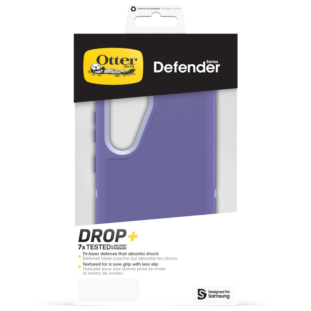 Galaxy S25  スマホケース スマホカバー Defender 耐衝撃 パープル ラベンダー マウンテンマジェスティ (77-97614) パープル