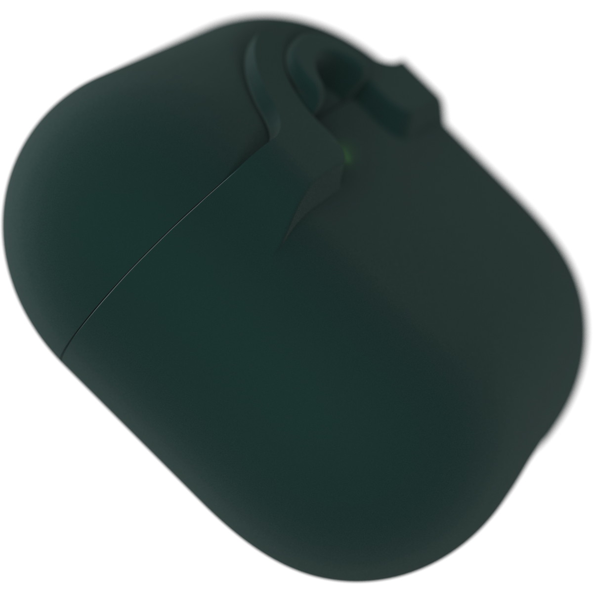 AirPods(第4世代)ケース ワイヤレス充電対応 耐衝撃 カラビナ付き グリーン 深緑 ジュビリー (77-97893) グリーン