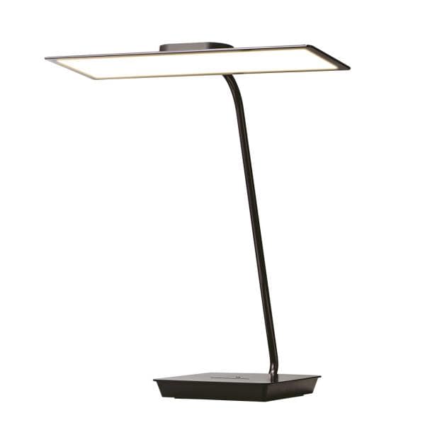 ecorica[エコリカ] 有機ELデスクライト OLED SKY ブラック 黒 7段調光 タッチスイッチ スタイリッシュ スリム 卓上ライト 読書 勉強 仕事 ネイル (EELM-SKY100-W)