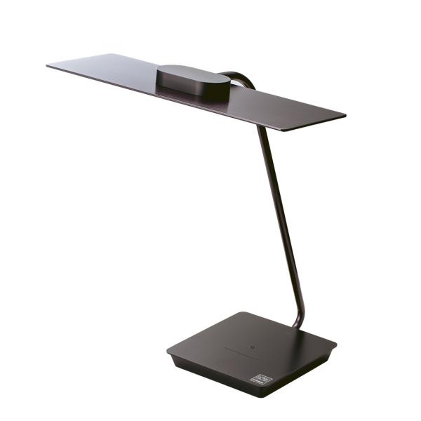 ecorica[エコリカ] 有機ELデスクライト OLED SKY ブラック 黒 7段調光 タッチスイッチ スタイリッシュ スリム 卓上ライト 読書 勉強 仕事 ネイル (EELM-SKY100-W)