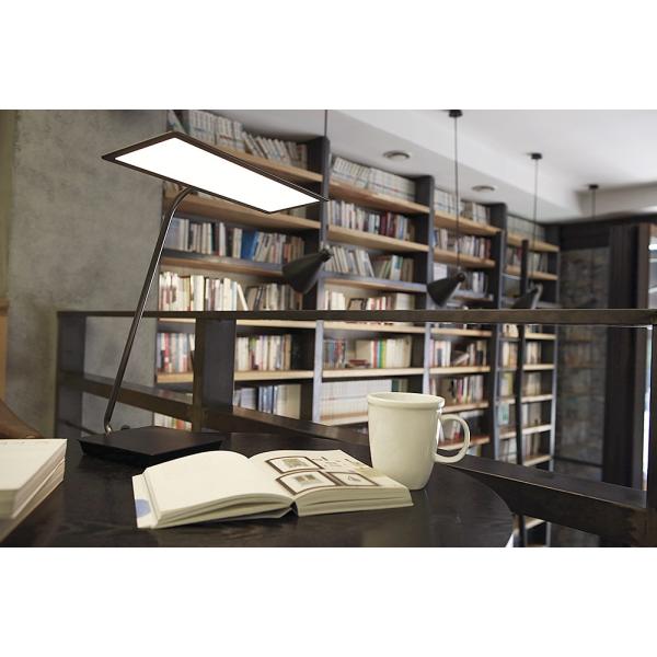 ecorica[エコリカ] 有機ELデスクライト OLED SKY ブラック 黒 7段調光 タッチスイッチ スタイリッシュ スリム 卓上ライト 読書 勉強 仕事 ネイル (EELM-SKY100-W)