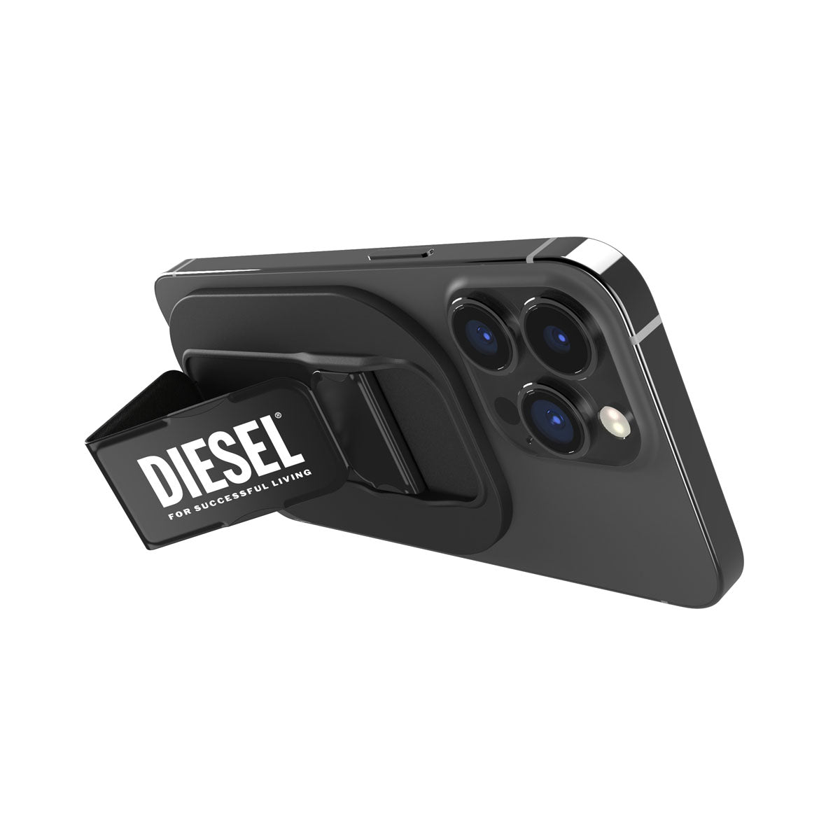 DIESEL[ディーゼル] MagSafe Universal GripStand Black グリップスタンド ユニバーサルタイプ MagSafe対応 ブラック ≪特価！≫ (50111) ブラック