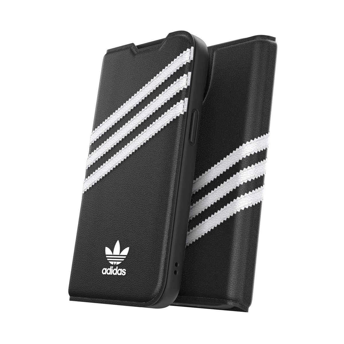 adidas Originals[アディダス オリジナルス] iPhone 14 スマホケース スマホカバー BOOKLET Black/White 手帳型 SAMBAシリーズモチーフ カードスリット ブラック/ホワイト ≪特価！≫ (50195(GC2940))