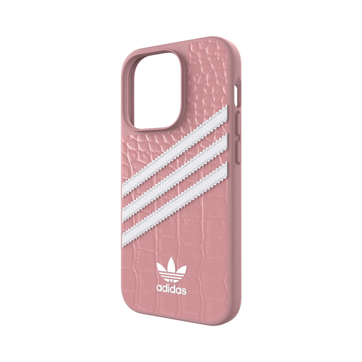 adidas Originals[アディダス オリジナルス] iPhone 14 Pro スマホケース スマホカバー ALLIGATOR Pink クロコ調 SAMBAシリーズモチーフ ワンダーモーブ くすみピンク ≪特価！≫ (50200(GC2945))
