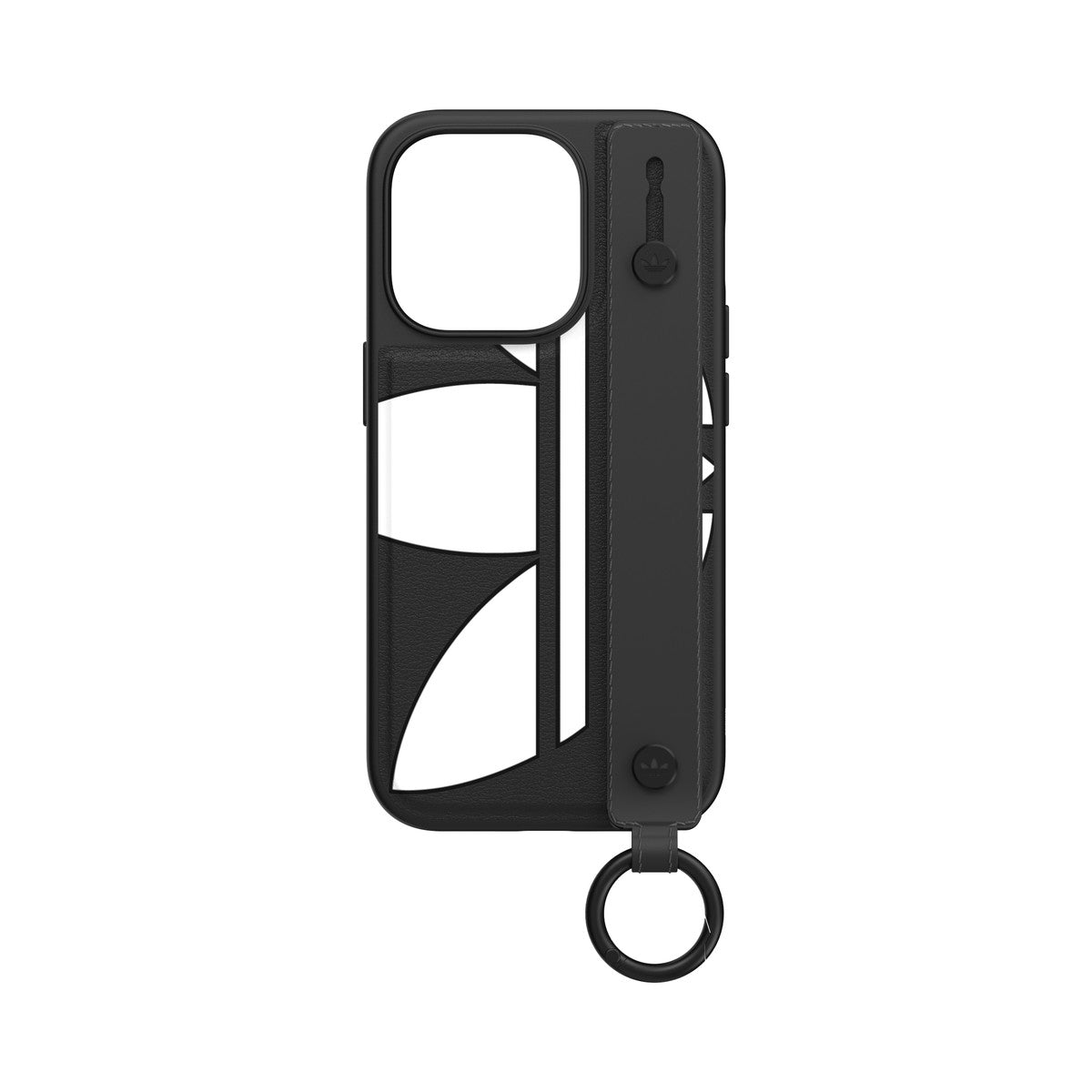 adidas Originals[アディダス オリジナルス] iPhone 14 Pro スマホケース スマホカバー Big Logo Black ハンドストラップ付 ハンドベルト付 リング付 ロゴ ブラック ≪特価！≫ (50214(GC2981))