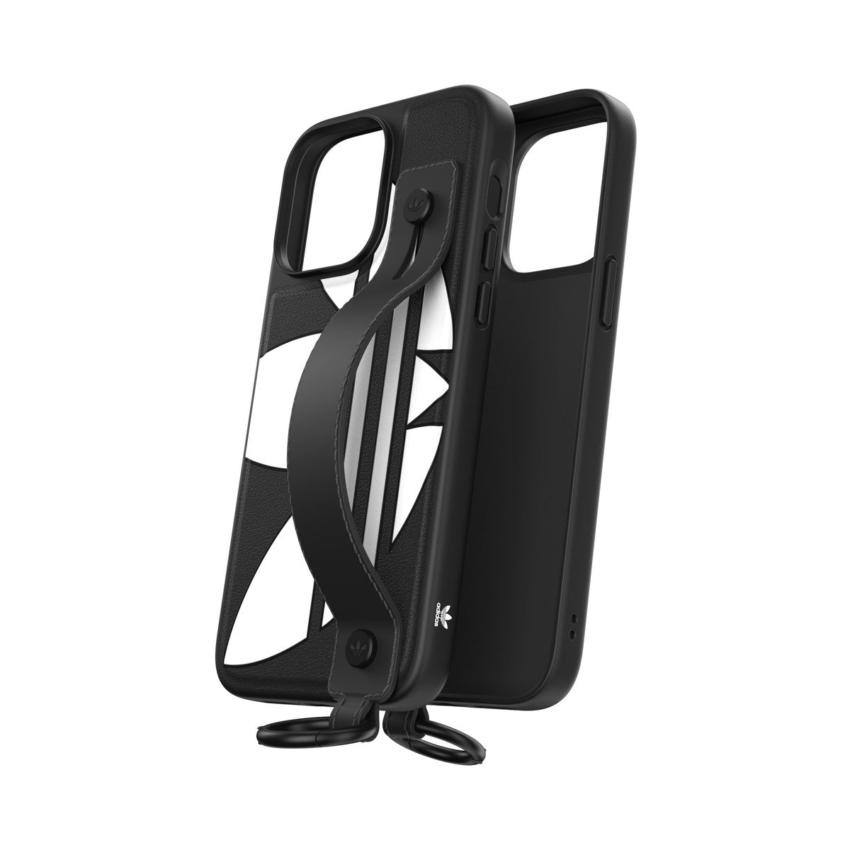 adidas Originals[アディダス オリジナルス] iPhone 14 Pro Max スマホケース スマホカバー Big Logo Black ハンドストラップ付 ハンドベルト付 リング付 ロゴ ブラック ≪特価！≫ (50216(GC2983))