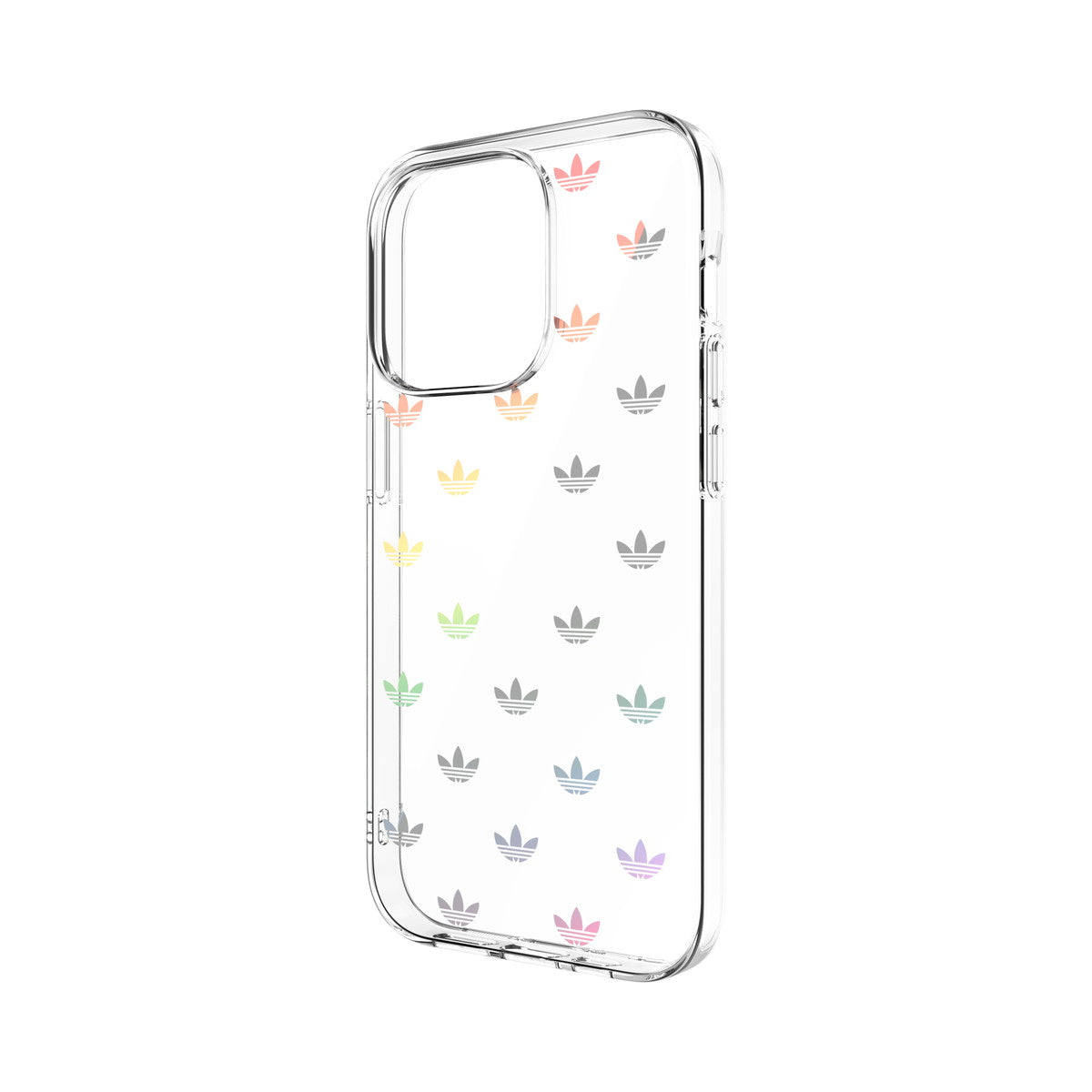adidas Originals[アディダス オリジナルス] iPhone 14 Pro スマホケース スマホカバー ENTRY Colorful ホログラフィックトレフォイルプリント ロゴ モノグラム カラフル ≪特価！≫ (50220(GC2965))