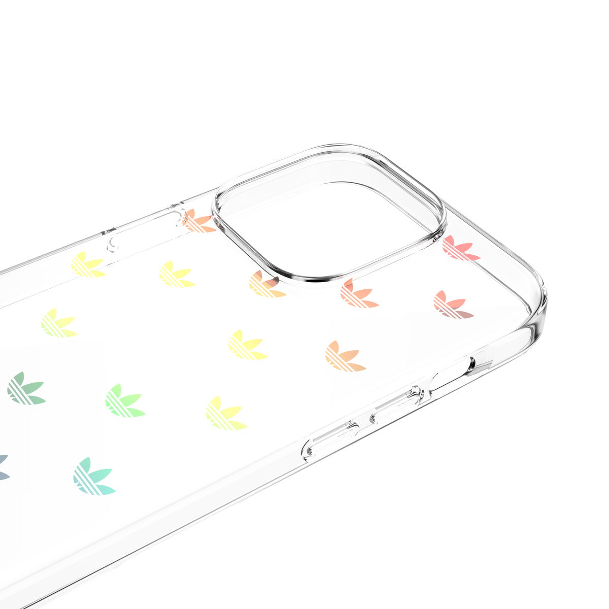 adidas Originals[アディダス オリジナルス] iPhone 14 Pro スマホケース スマホカバー ENTRY Colorful ホログラフィックトレフォイルプリント ロゴ モノグラム カラフル ≪特価！≫ (50220(GC2965))