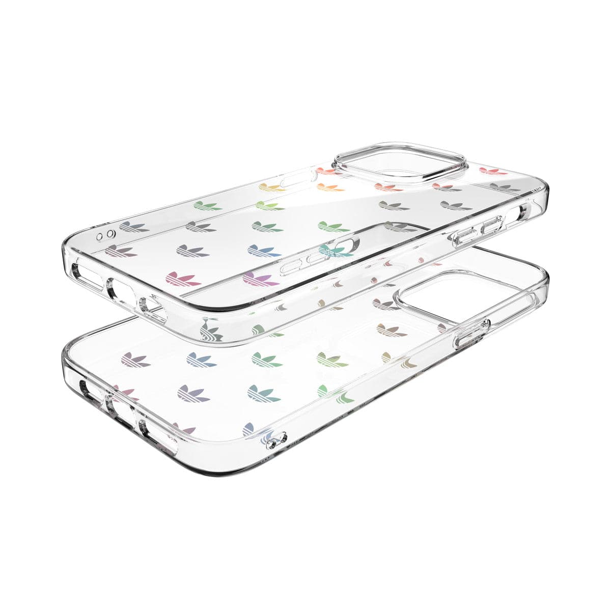 adidas Originals[アディダス オリジナルス] iPhone 14 Pro Max スマホケース スマホカバー ENTRY Colorful ホログラフィックトレフォイルプリント ロゴ モノグラム カラフル ≪特価！≫ (50222(GC2967))