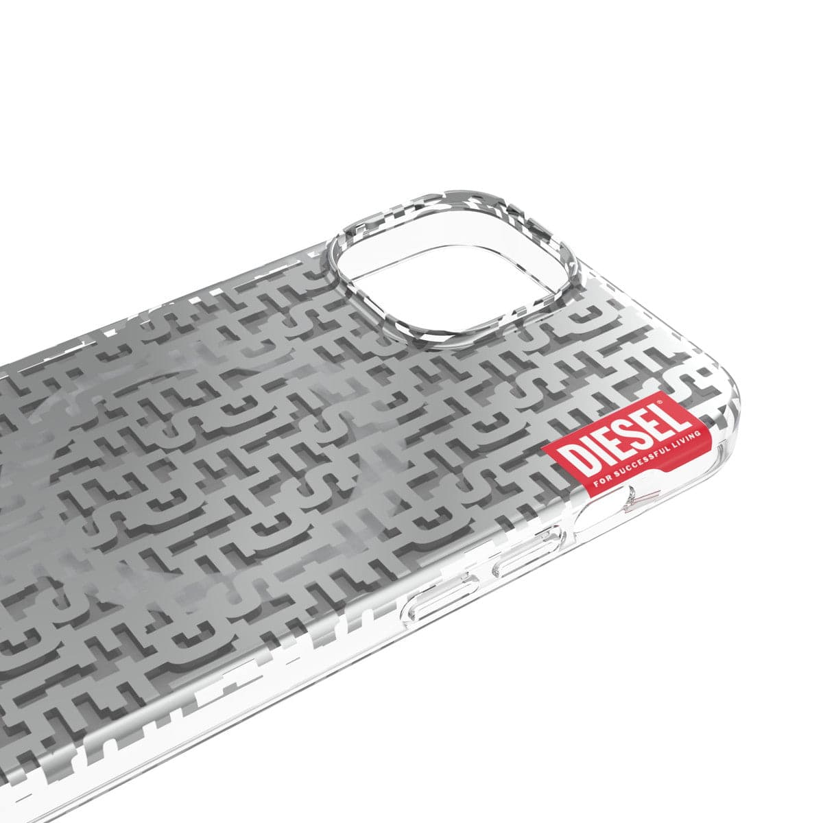 DIESEL[ディーゼル] iPhone 14 case Monogram MagSafe clear/Silver スマホケース スマホカバー モノグラム MagSafe対応 クリア/シルバー ≪特価！≫ (50297) クリア/シルバー