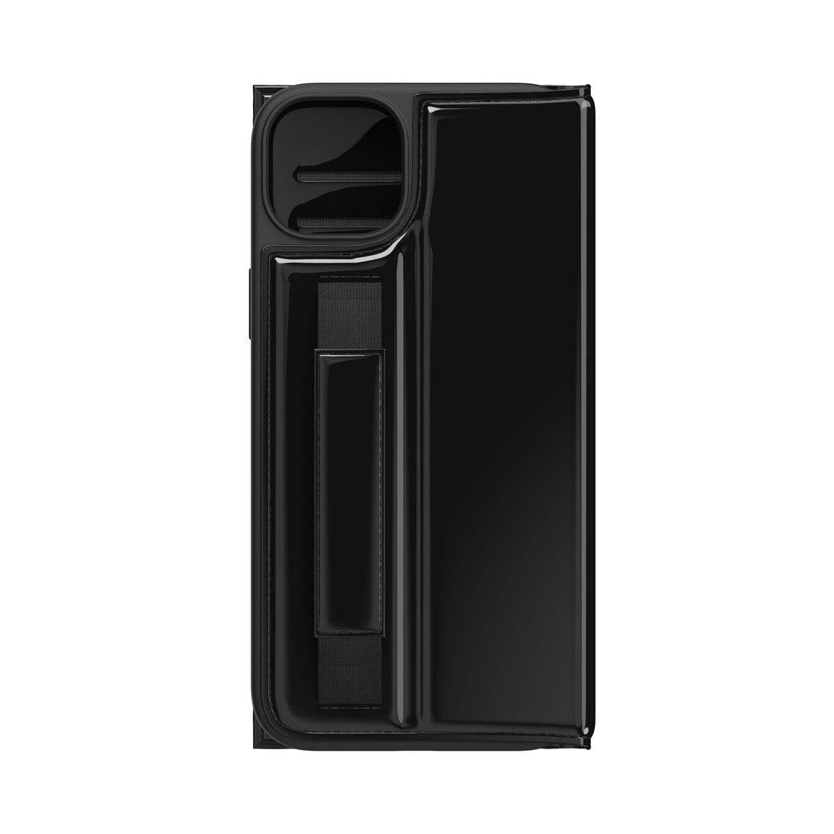 iPhone14Plusケース Wallet ブラック/ホワイト