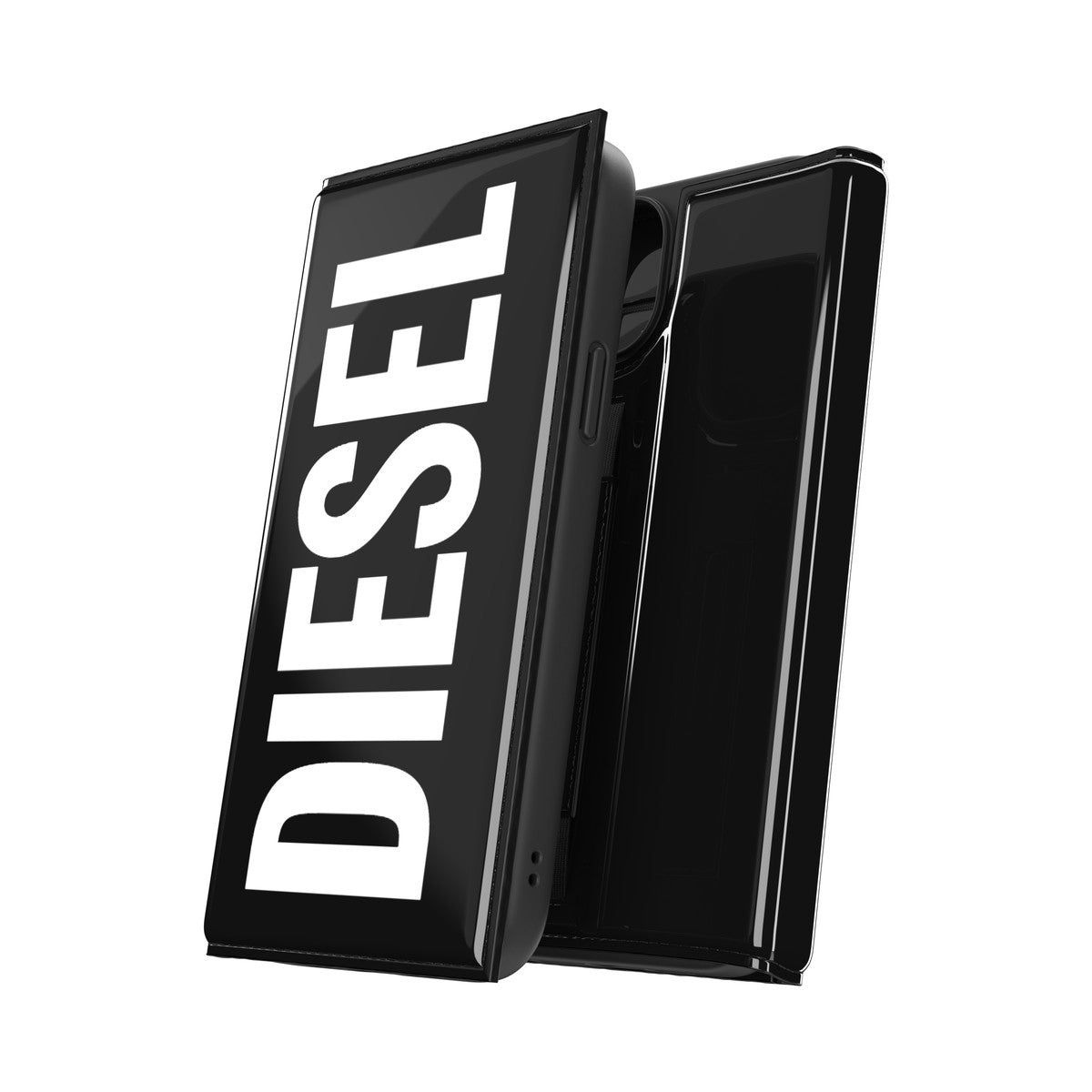 iPhone14Plusケース Wallet ブラック/ホワイト