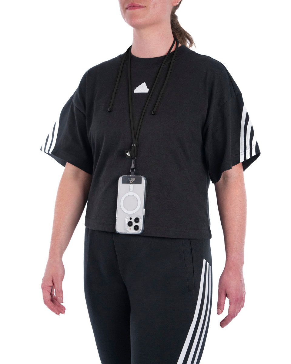 【当店一番人気】 adidas ブラック ユニバーサルタイプ ストラップ SPORTSWEAR ストラップ