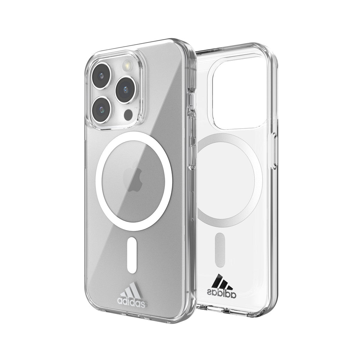 adidas SPORTSWEAR[アディダス スポーツウェア] Recycled MagSafe iPhone 15 Pro Case Clear/Silver スマホケース スマホカバー リサイクル・プラスチック MagSafe対応 マグネット クリア/シルバー  ≪特価！≫ (53725(IR3955)) クリア/シルバー